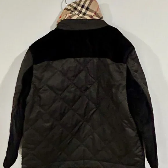 Burberry London Burberry Kids Renfred Quilted Cord Jacket 3Y (Black) - Picture 3 of 9